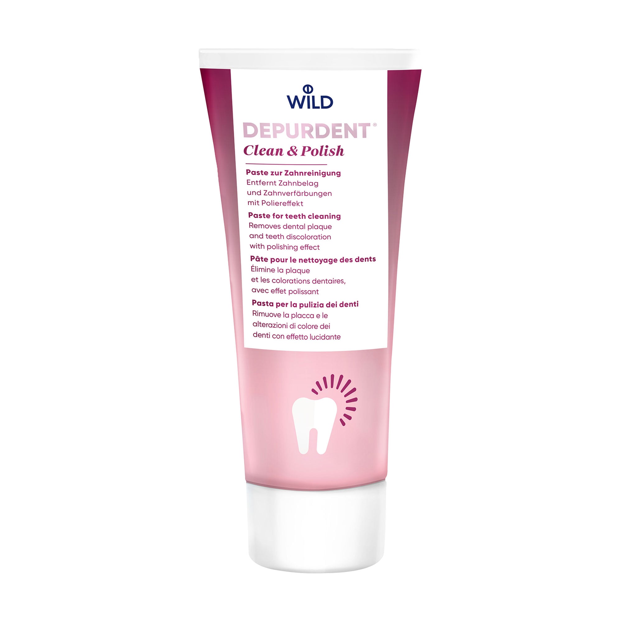 Паста для чищення та полірування зубів Dr. Wild Depurdent Clean &amp; Polish, 75 мл