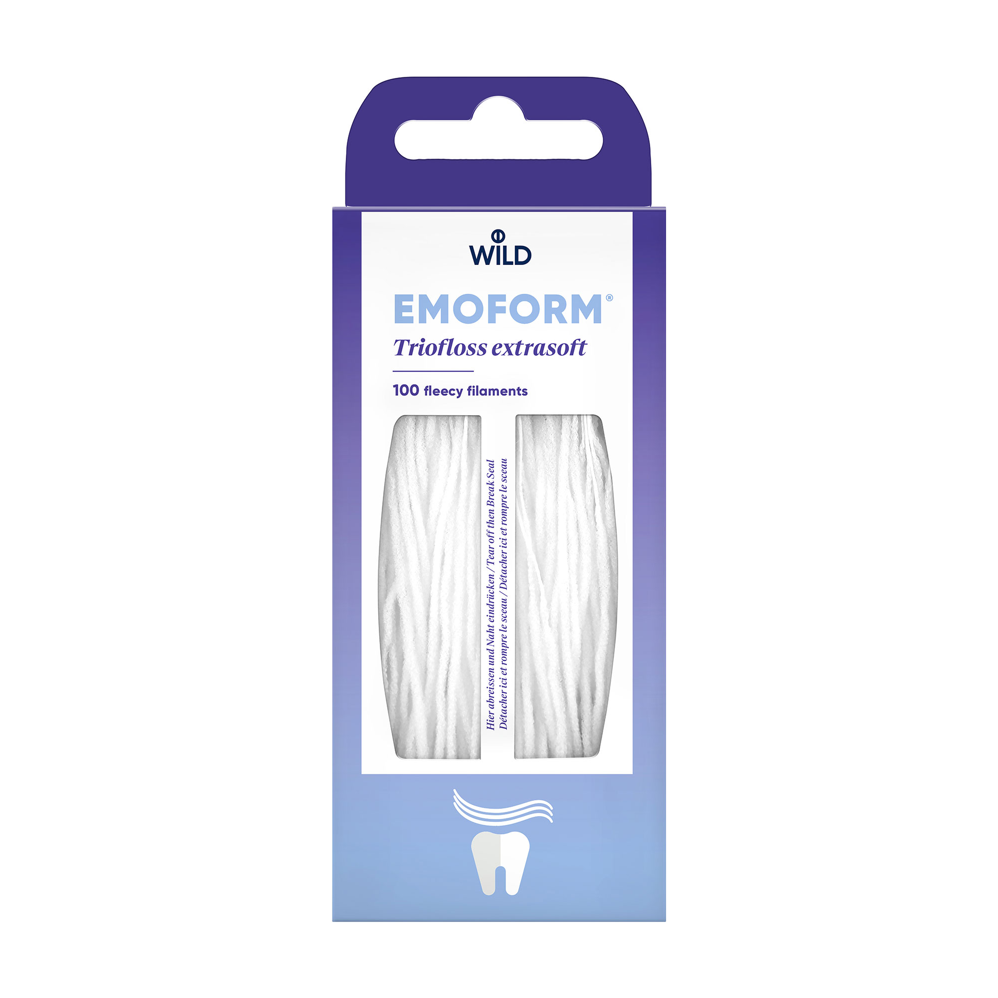 Зубна нитка (суперфлос) Dr. Wild Emoform Triofloss суперм'який, 100 шт